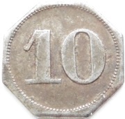 10 Pfennig - Gnadenfrei Th.Zimmermann G.M.B.H, Germany,  reverse image