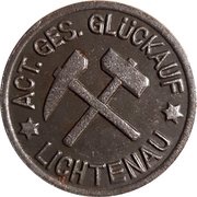 10 Pfennig - Lichtenau - Act. Ges. Glückauf obverse image