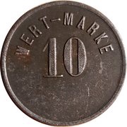10 Pfennig - Lichtenau - Act. Ges. Glückauf, Germany,  reverse image