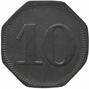 10 Pfennig - Neurath Gewerkschaft, Germany,  reverse image