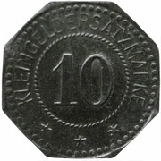 10 Pfennig - Oschatz Wilhelm Bieger, Germany,  reverse image