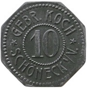 10 Pfennig - Schöneck Gebr. Koch obverse image