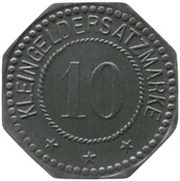 10 Pfennig - Schöneck Gebr. Koch, Germany,  reverse image