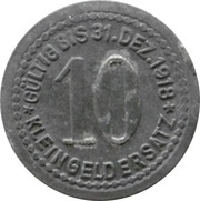 10 Pfennig - Teutschenthal Deutsche Molybdaen. -W. G.m.b.H., Germany,  reverse image
