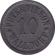 10 Pfennig - Walldorf Peter Vinson obverse image