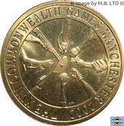 5 Dollars - Elizabeth II 4th Portrait - Manchester Commonwealth Games 2002, Australia, 2002 reverse image