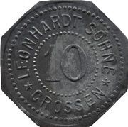 10 Pfennig - Crossen Leonhardt Söhne obverse image