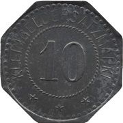 10 Pfennig - Crossen Leonhardt Söhne, Germany,  reverse image