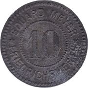 10 Pfennig - Friedrichswerth Eduard Meyer obverse image