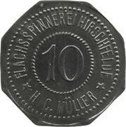 10 Pfennig - Hirschfelde Flachsspinnerei H.C. Müller obverse image