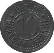 10 Pfennig - Krauschwitz D.T.S. Werke obverse image