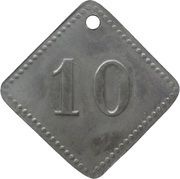 10 Pfennig - Lugau Lugauer Steinkohlen Bauverein, Germany,  reverse image