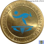 5 Dollars - Elizabeth II 4th Portrait - Manchester Commonwealth Games 2002, Australia, 2002 reverse image