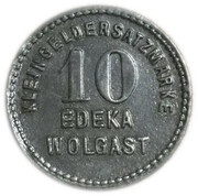 10 Pfennig - Wolgast Edeka obverse image