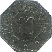 10 Pfennig - Soldau Ostpreußen Vorschussverein, Germany, 1917 reverse image