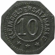 10 Pfennig - Oerlinghausen Carl Weber and C° G.m.b.H. reverse image