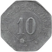 10 Pfennig - Westhofen Ludwig Kraft Möbelfabrik, Germany, 1917 reverse image