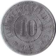 10 Pfennig - Friedrichswerth Eduard Meyer, Germany, 1918 reverse image