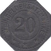 20 Pfennig - Freyung A. Garhammer, Germany,  reverse image