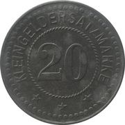 20 Pfennig - Oberneuhüttendorf Eduard Froeb, Germany,  reverse image