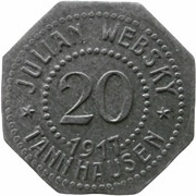 20 Pfennig - Tannhausen Julian Websky obverse image