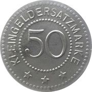 50 Pfennig - Kolmar in Posen, Germany,  reverse image