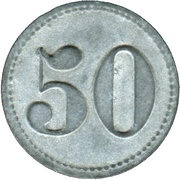 50 Pfennig - Altena Stahldrahtwerk Rahmer, Germany,  reverse image
