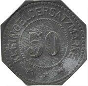 50 Pfennig - Annen Gussstahlwerk Akt. Ges., Germany,  reverse image