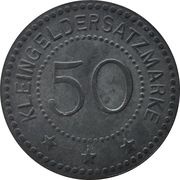 50 Pfennig - Eibelshausen Hessen-Nassauischer Hüttenverein, Germany,  reverse image