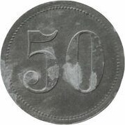 50 Pfennig - Görchen Zucker Fabrik, Germany,  reverse image