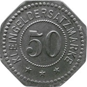 50 Pfennig - Radebeul-Dresden Union Werke G.M.B.H., Germany,  reverse image