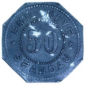 50 Pfennig - Berlin, Spandau Emil Neye obverse image