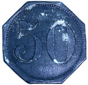 50 Pfennig - Berlin, Spandau Emil Neye, Germany,  reverse image