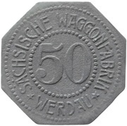 50 Pfennig - Werdau Sächsische Waggonfabrik obverse image