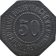 50 Pfennig - Dahlhausen Hardt Pocorny and Co G.M.B.H. obverse image