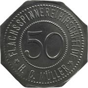 50 Pfennig - Hirschfelde Flachsspinnerei H.C. Müller obverse image