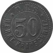 50 Pfennig - Krauschwitz D.T.S. Werke obverse image