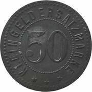 50 Pfennig - Krauschwitz D.T.S. Werke, Germany,  reverse image