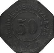 50 Pfennig - Niederramstadt Wacker and Doerr, Germany,  reverse image