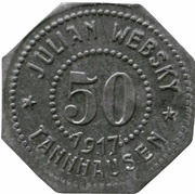 50 Pfennig - Tannhausen Julian Websky obverse image