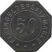 50 Pfennig - Hindenburg Oberschlesien, Germany, 1918 reverse image