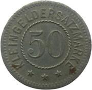 50 Pfennig - Saalfeld Ostpreußen, Germany, 1918 reverse image