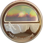 5 Dollars - Elizabeth II 4th Portrait - Finale - Year of the Outback, Australia, 2002 reverse image