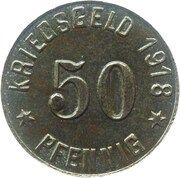 50 Pfennig - Soldau Ostpreußen, Germany, 1918 reverse image