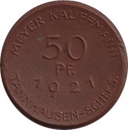 50 Pfennig - Tannhausen Meyer Kauffmann obverse image