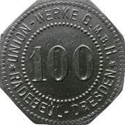 100 Pfennig - Radebeul-Dresden Union Werke G.M.B.H. obverse image