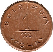1 Mark - Boldixum auf Föhr obverse image
