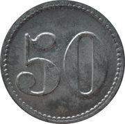 50 Pfennig - Altena Stahldrahtwerk Rahmer, Germany,  reverse image