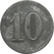 10 Pfennig - Holenbrunn J. von Schwarz, Germany,  reverse image