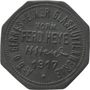 50 Pfennig - Gerresheim Glashüttenwerke vorm. Ferd. Heye obverse image